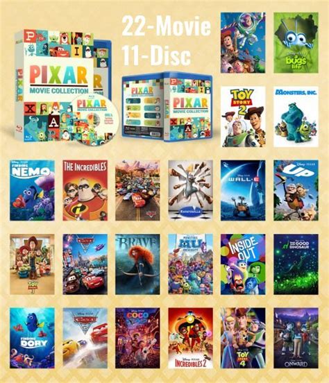 Pixar 22 Movie Collection DVD Wholesale 11 Disc 1995 2020 Wholesale