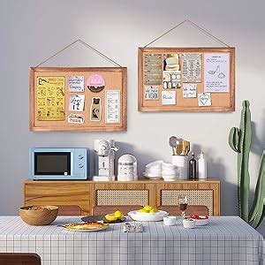 Amazon Emfogo Pack Cork Board Bulletin Board X Wooden