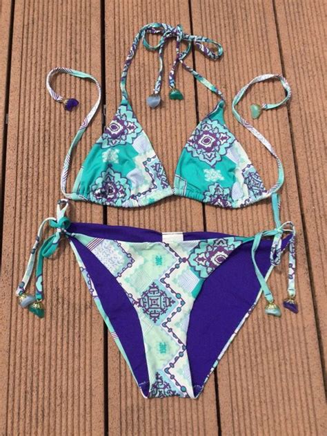 Maillot de bain Bikini émeraude violet taille Neu gemäss Beschreibung in Agiez für CHF