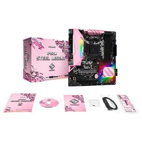 Asrock B M Steel Legend Limited Edition Pink Motherboard