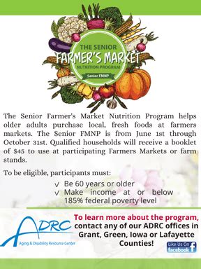 Senior Farmers Market Nutrition Program Aging And Disability Resource