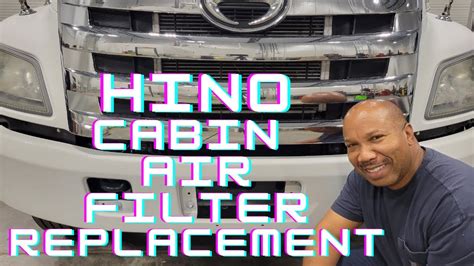 Hino Cabin Air Filter Replacement Or Cleaning YouTube