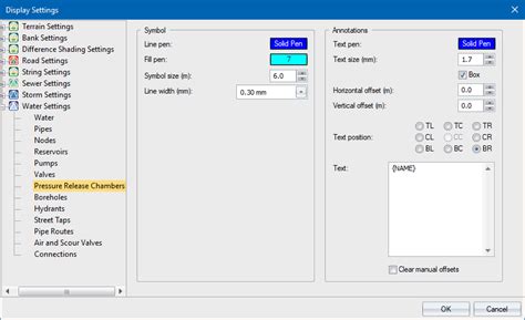 Display Settings Water Prc