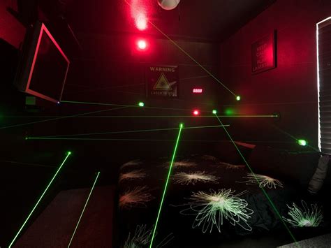 The Laser Maze Bedroom at The Great Escape Lakeside