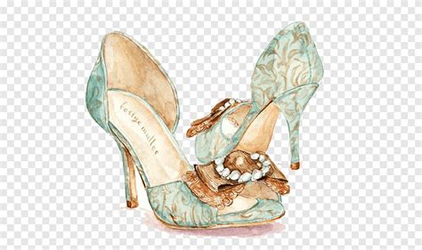 Schizzo Di Disegno Di Illustrazione Di Moda Tacco Alto Scarpe Scarpa