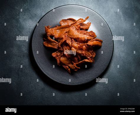 Crispy And Crunchy Beer Companion Fried Chicken Skin Stock Photo Alamy