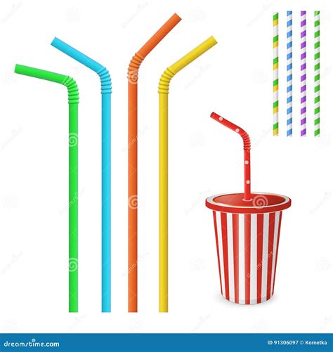 Straw For Beverage Striped And Colorful Straws Drinking Straws