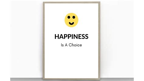 Happiness Is A Choice Wall Art Decor Motivational Wall | Etsy