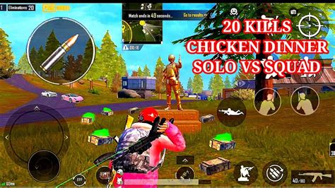 Solo Vs Squad Chicken Dinner Deba Ll 20 Kills Chicken Dinner Deba Ll