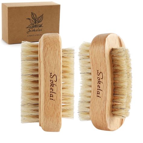 Buy Wooden Nails Brushes For Fingers Cleaning Nail Brush Manicure