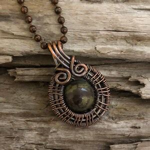 Dragon Bloodstone Pendant Necklace - Etsy