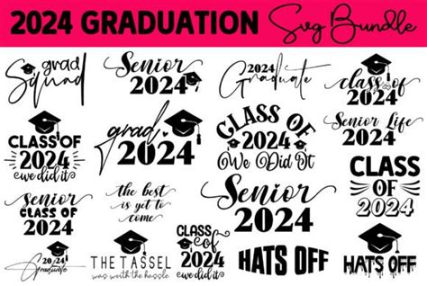 Class Of 2024 Graduation Svg Bundle Graphic By Sujon Roy Creative Fabrica