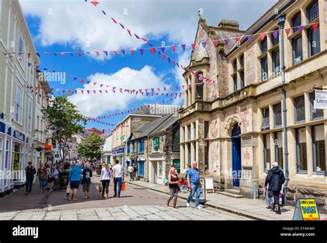 Shops On Pydar Street In The City Centre Truro Cornwall England