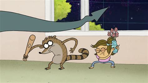 Image S8e19340 Rigby And Eileen Dodging The Tailpng Regular Show