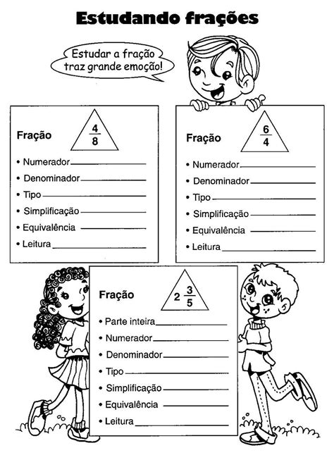 FraÇÕes 4° Ano Atividades P Imprimir V Atividades E Desenhos