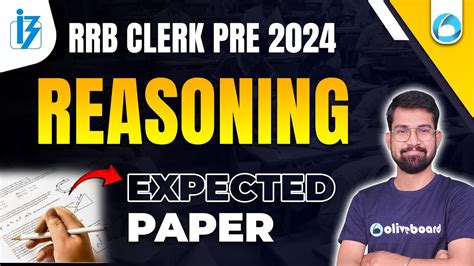 RRB Clerk Pre Reasoning Expected Paper IBPS Clerk Pre Reasoning