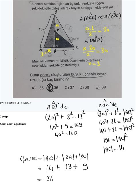 TYT GEOMETRI SORUSU Eodev