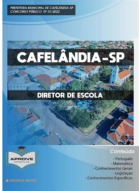 APOSTILA CAFELÂNDIA DIRETOR DE ESCOLA Aprove Apostilas