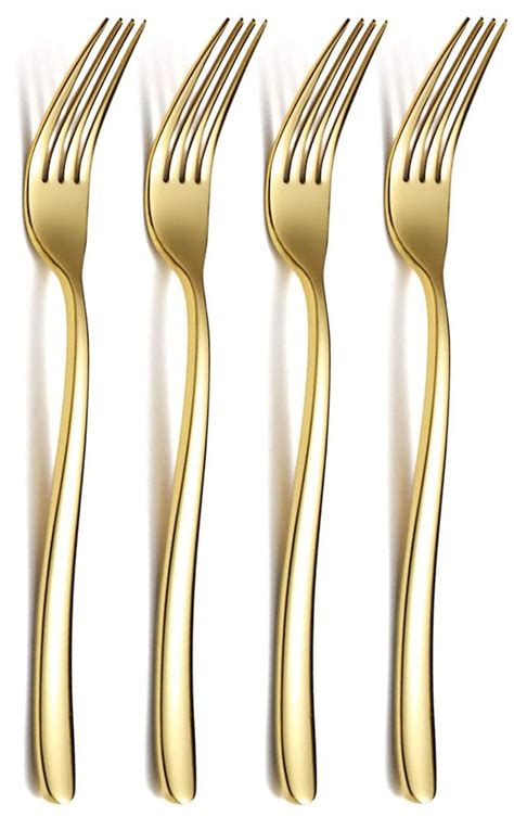 Buy Kankuwar Gold Dinner Forks Set Cutlery Forks Flatware Forks Fruit