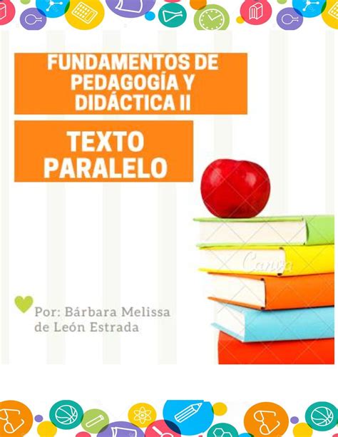 Calaméo Texto Paralelo fundamentos de pedagogía y didáctica II II