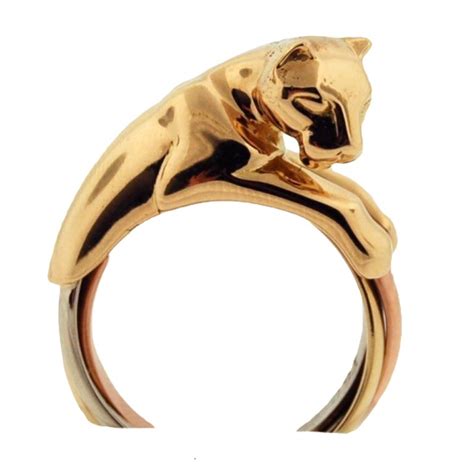 Cartier Trinity Gold Panther Ring At Stdibs