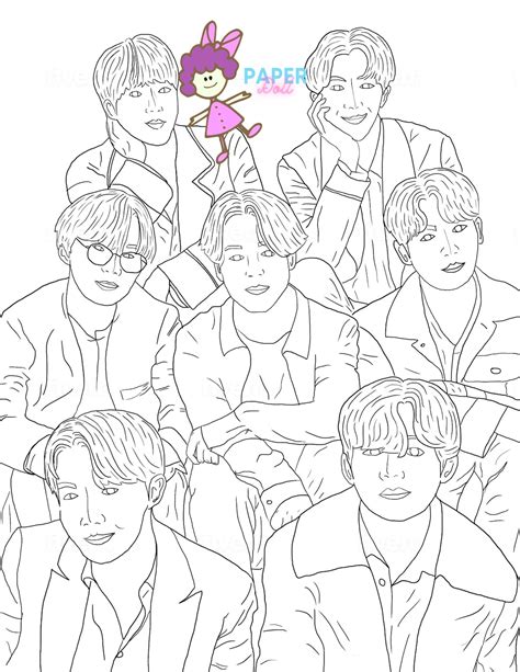 Total Imagen Dibujos De Bts Para Pintar Viaterra Mx