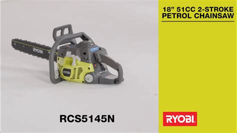 Getting Started With Your RYOBI 18 51CC 2 Stroke Petrol Chainsaw