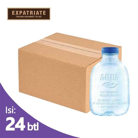 Jual AQUA Air Mineral Cube Botol 220ml 24pcs Shopee Indonesia