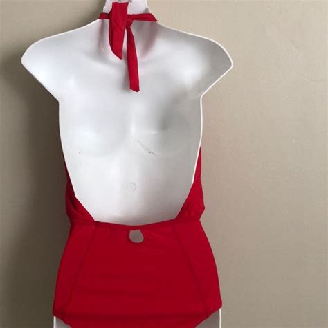 Swim One Piece Red Bathing Suit Poshmark