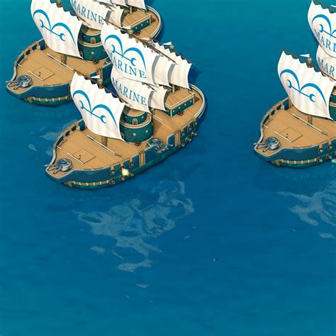 One Piece Marine Warships 3d Cgtrader