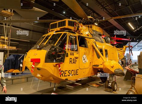 A Westland Sea King Har Raf Rescue Helicopter On Display In