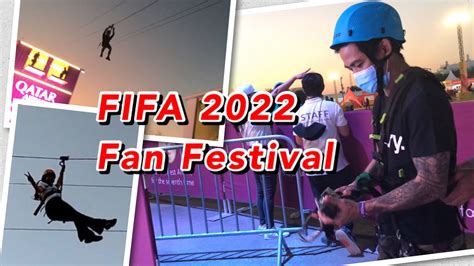 Zipline Dito Sa FIFA 2022 Fan Festival Al Bidda Park YouTube