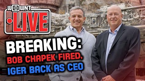 Live Breaking Bob Chapek Fired Iger Back As Ceo Youtube