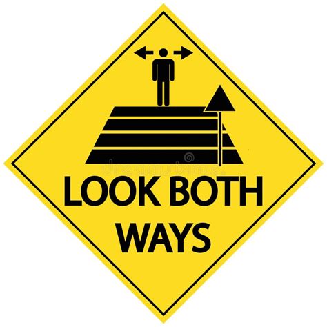 ways road warning sign yellow rhombus shape  symbols