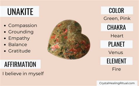 Unakite Meaning Healing Properties Crystal Healing Ritual