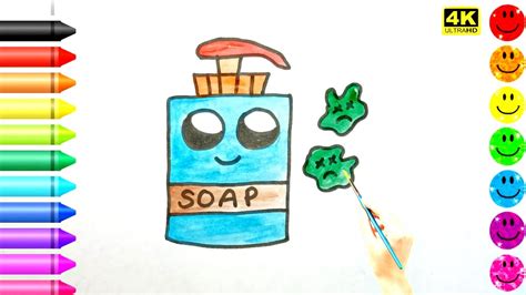 How To Draw A Soap Bottle Easy For Painting And Colouring For