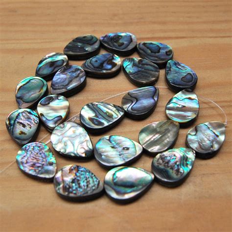 Mm Abalone Shell Teardrop Loose Beads Etsy