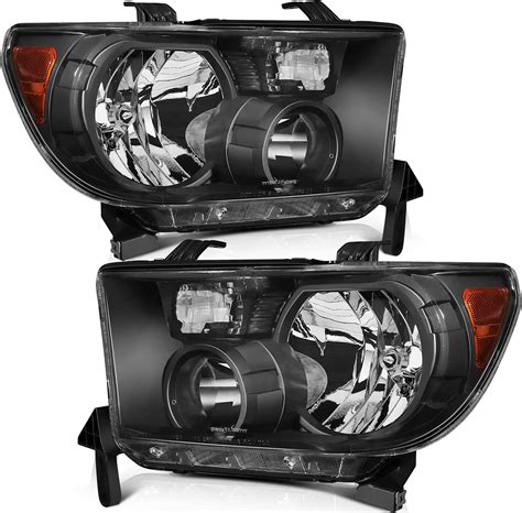 Lsailon Headlight Assembly Replacement Fit For Toyota Sequoia