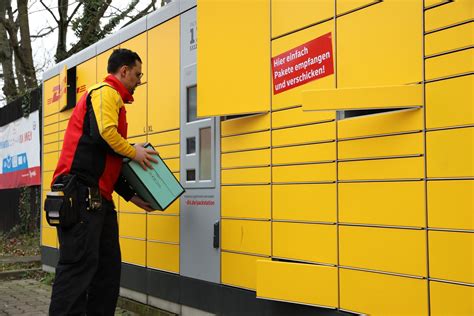 Neue App gesteuerte DHL Packstation in Münster in Betrieb genommen