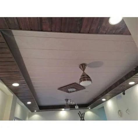 Color Coated Concealed Grid Designer PVC False Ceiling Thickness 12