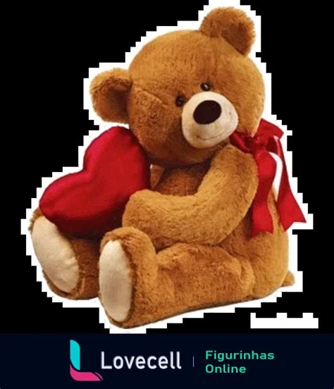 Figurinha Urso de Pelúcia Coração para WhatsApp Lovecell