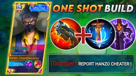 HANZO NEW ONE SHOT BUILD 2023 NEW BEST BUILD HANZO Ch4Nzo Game