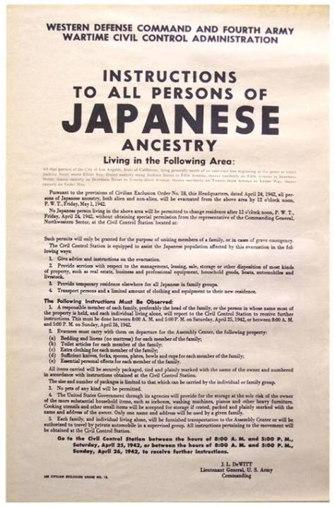 Japanese Internment Poster – All Artifacts – Franklin D. Roosevelt ...