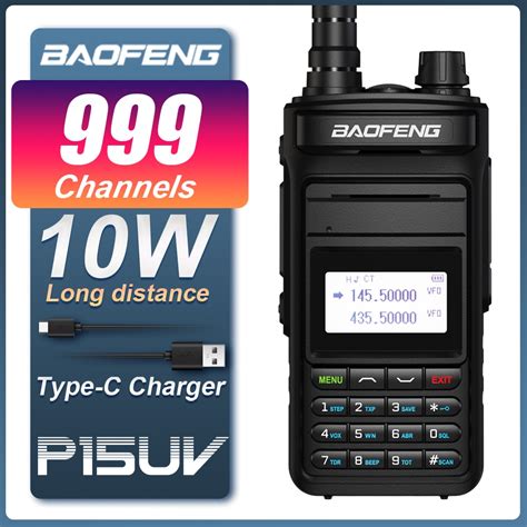 BAOFENG P15UV Walkie Talkie 10W High Power Long Range Dual Band FM 999