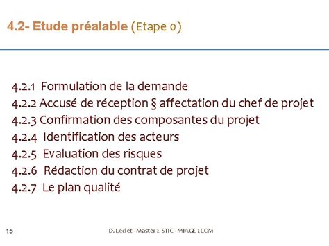 Conduite De Projet Chapitre 2 La Gestion De