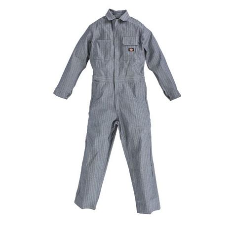 在庫限り ディッキーズ Dickies メンズ カバーオール 48977 Cotton Coverall フィッシャーストライプ Fisher