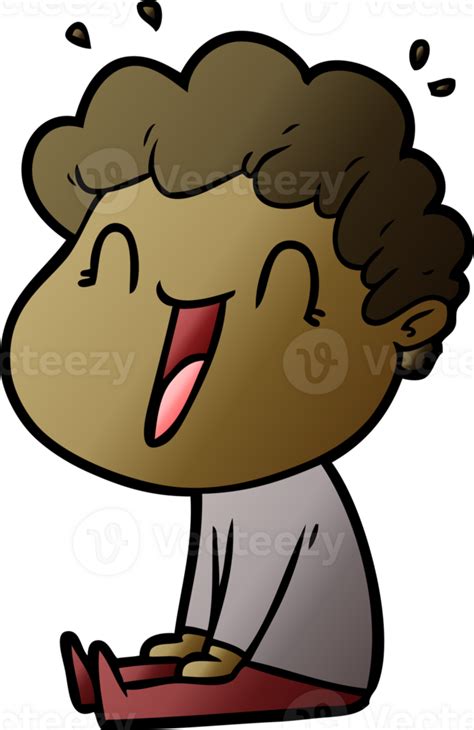 Cartoon Happy Man Laughing Png