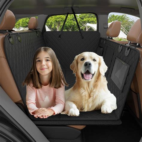 Wandh Back Seat Extender For Dogs Dog Car Seat Cover With Hard Bottom