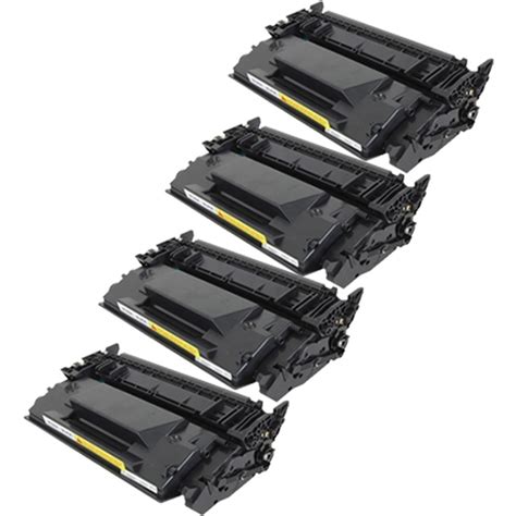 Compatible 4 Pack HP 26X CF226X Black High Yield Laser Toner Cartridge