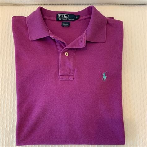 Polo Ralph Lauren Shirts Polo By Ralph Lauren Mens Purple Short